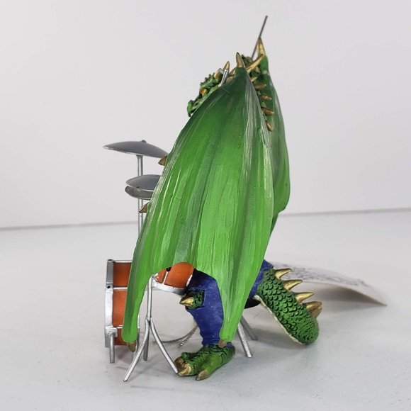 Hamilton Collection Dragon Fiery Youngbloods Scorch McGnarley Figurine Drummer - Picture 3 of 9